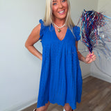 All Eyes on Blue Romper