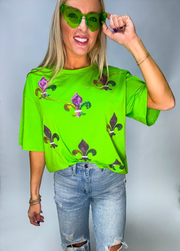 Fleur De Lis Sequin Tee