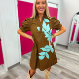The Statement Leaf Dress
