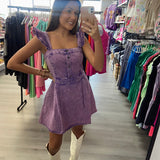 Purple Denim Dress