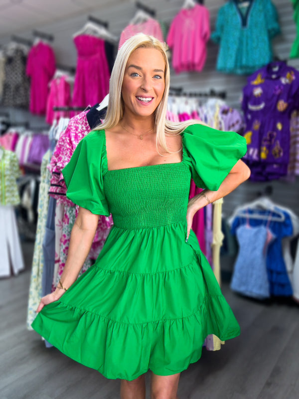 Green Light Moment Kelly Green Dress | ONLINE ONLY
