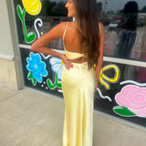 So Golden Silk Dress