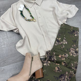 Vintage Floral Pants | Green