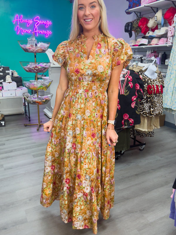 Autumn Floral Dreams Dress