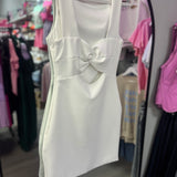 White Dress Peekaboo Back