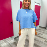 Misty Morning Cloud Knit Tee