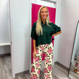 The Evergreen Scallop Top