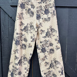 Vintage Floral Pants | Taupe