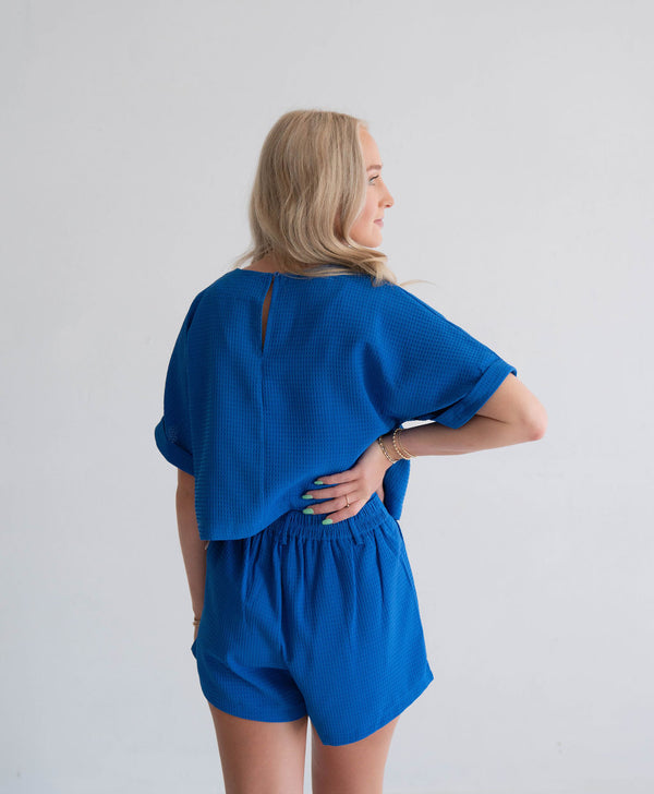 Being Bold Top - Blue