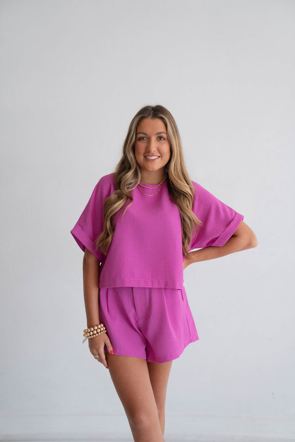 Being Bold Top - Magenta