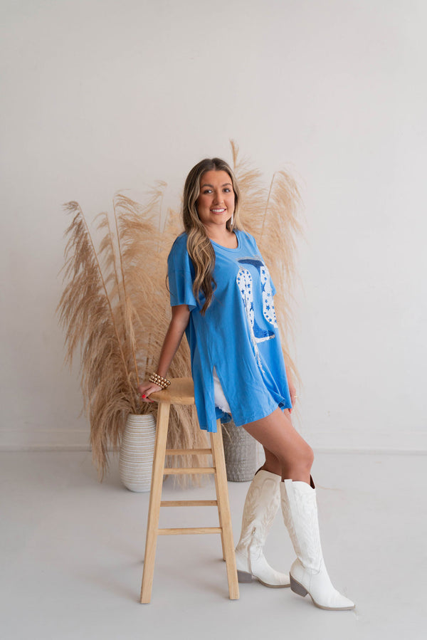 Boots on For Gameday Fringe Top