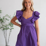 Gameday Beauty Bow Tie Back Mini Dress