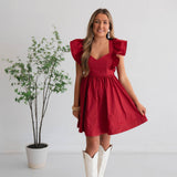 Gameday Beauty Bow Tie Back Mini Dress