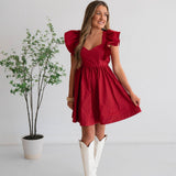 Gameday Beauty Bow Tie Back Mini Dress