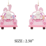 Easter Bunny Truck Earrings