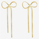 Bow Stud Earring - Gold