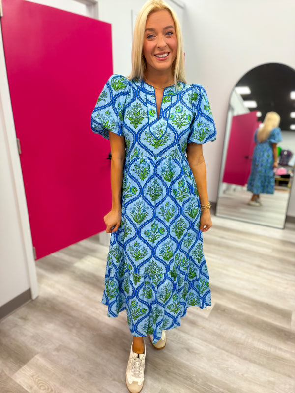 The Market Day Midi | Blue