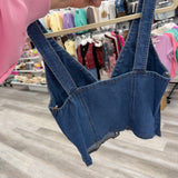 Drawn to Denim Top