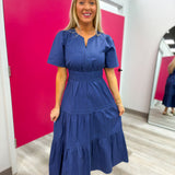 Navy Days Dress | Regular and Plus