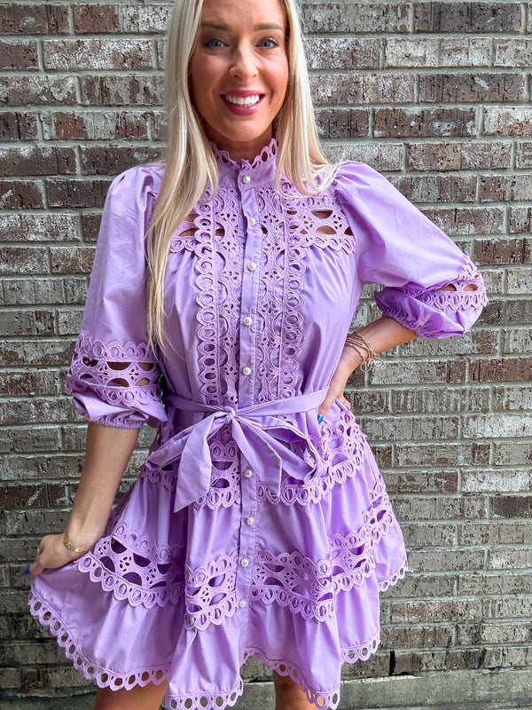 Lavender Lace Dress