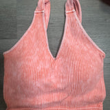 BEST SELLER Ribbed Padded Crop Seamless Tank