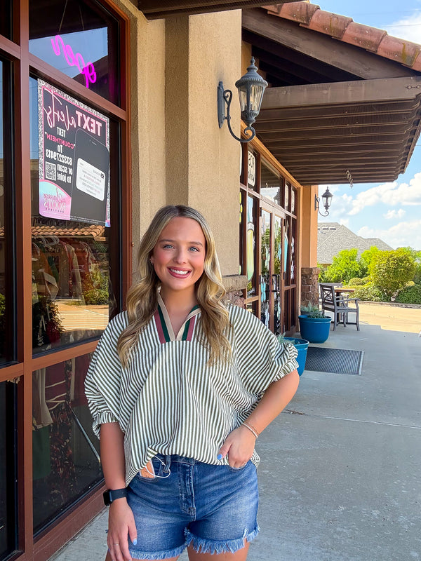 In The Breeze Top - Olive