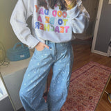 Polka Dot Barrel Jeans