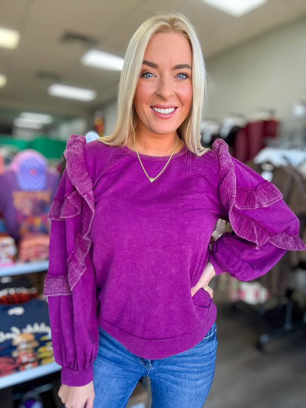 Eggplant Purple Sweatshirt