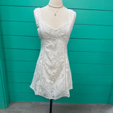 Cotton Embroidered Mini Dress