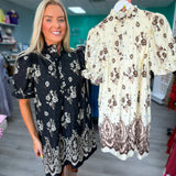 Vintage Lace Mini Dress