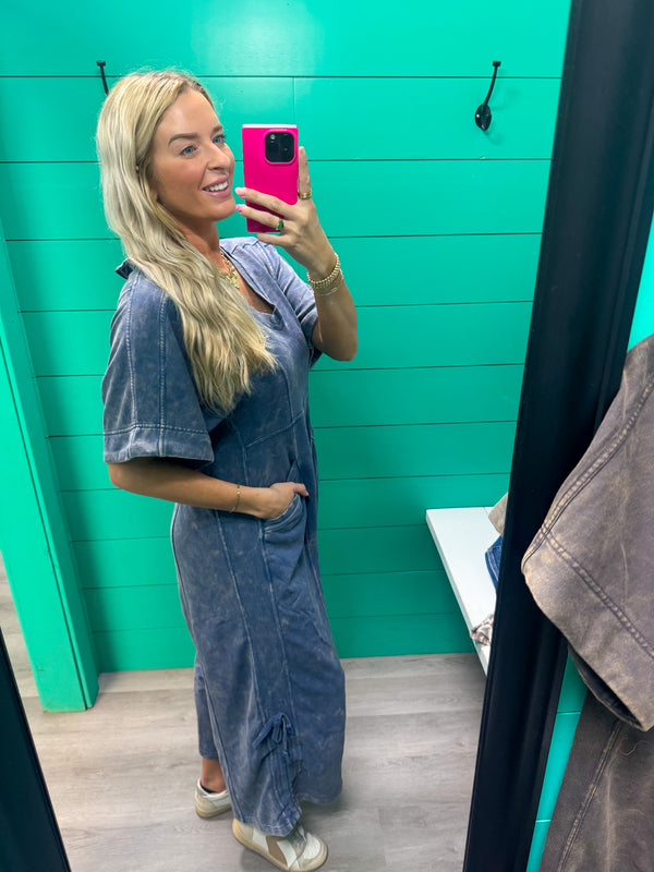 Meet Me Half Way V-Neck Jumpsuit
