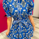 The Tied & True Floral Dress | Blue