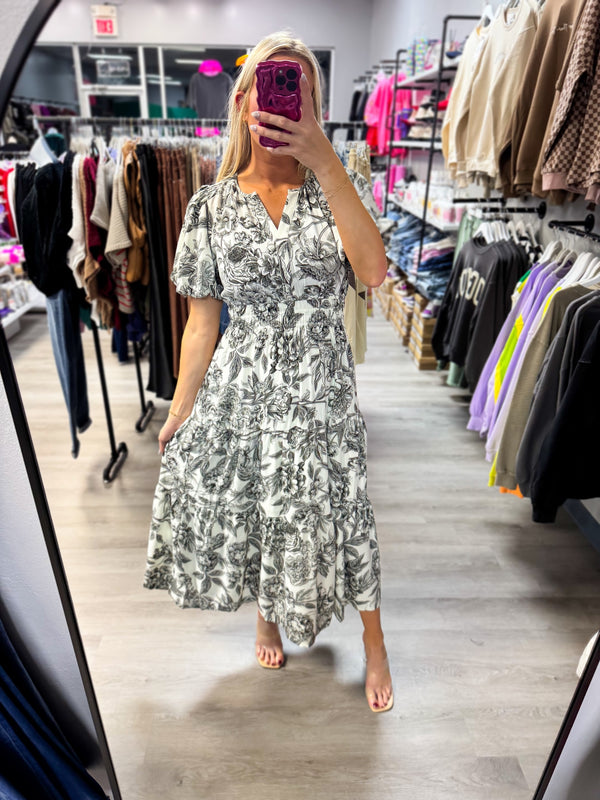 Be Mine Floral Maxi Dress