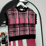 Pretty in Pink Plaid Sweater