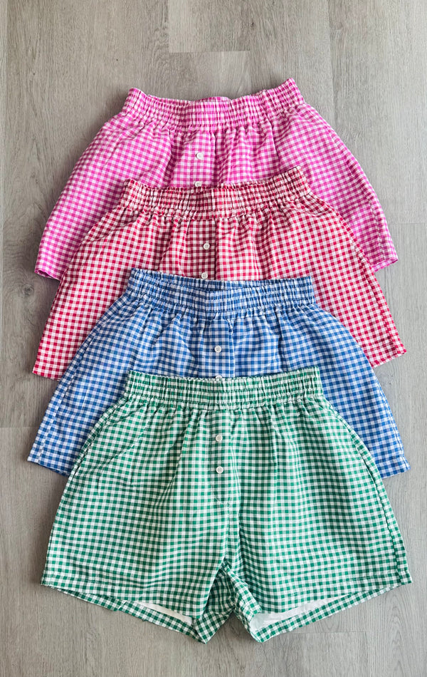 Gingham Boxer Shorts