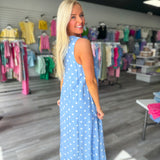 Timeless Charm Midi Blue