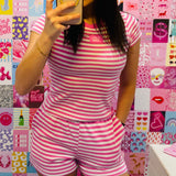 Monochromatic Stripe Shorts | LULU MAC