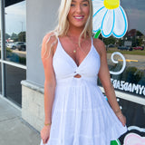 Lace Dress with Twist Bust