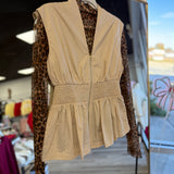 Leopard Mesh Top