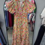 Vibrant Floral Dreams Dress
