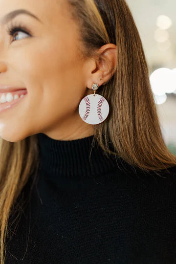 Acrylic Baseball Earrings | Taylor Shaye