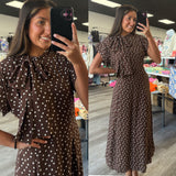 Espresso Elegance Dress