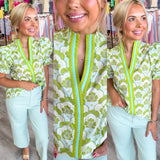 Lovely Bliss Chartreuse Top