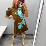 The Statement Leaf Dress