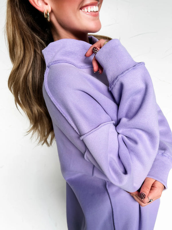 Color Me Comfy Mock Neck Sweatshirt