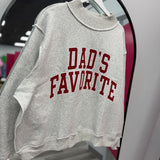 Dad’s / Mom's Favorite Reversible  Mock Neck Pullover