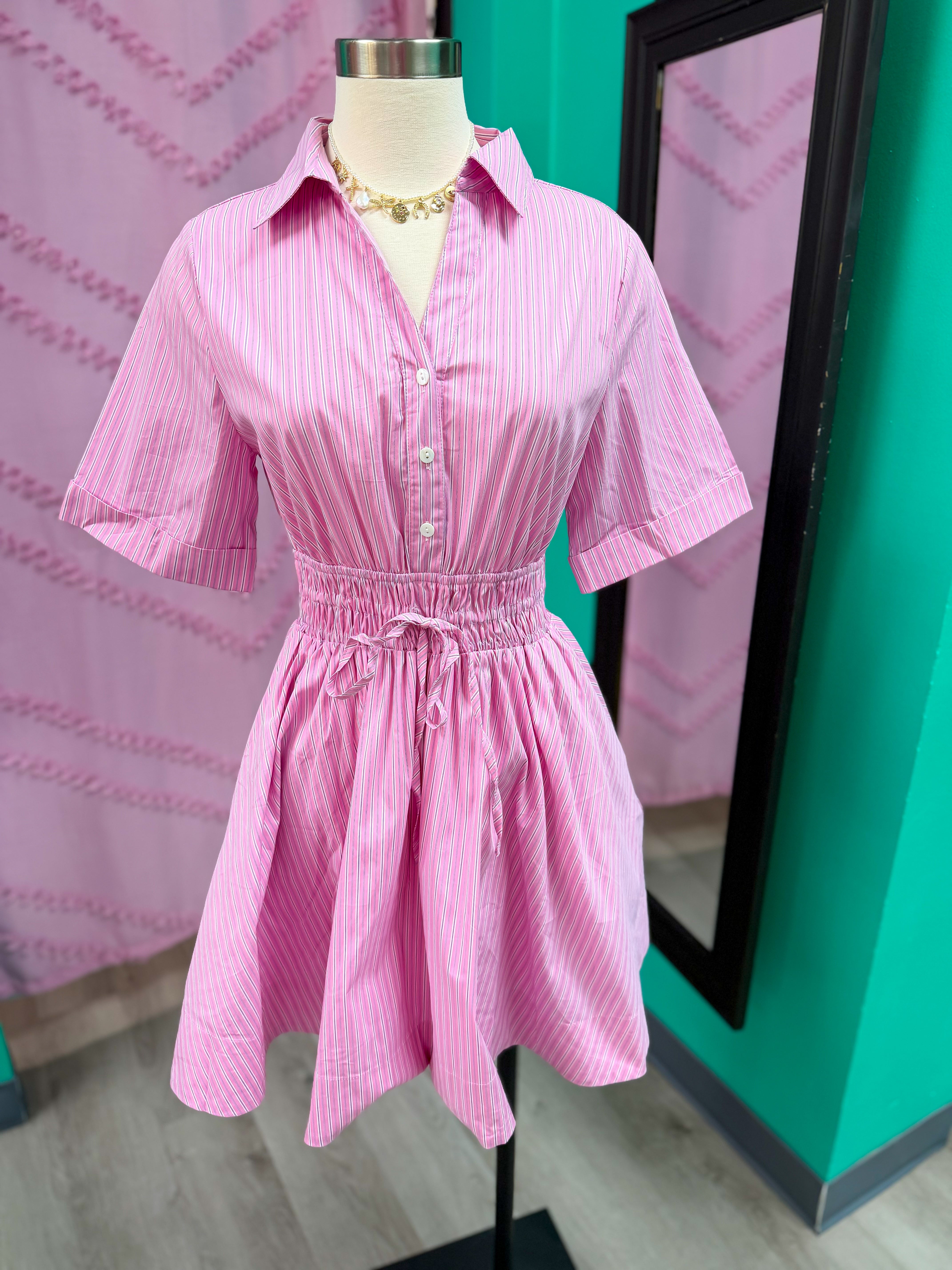Sweet Talker Pink Stripe Dress