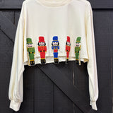 Nutcracker Embroidery Appliques Sweatshirt