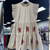 Gingerbread Faux Leather Dress