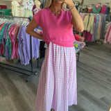 Sweetest Day Gingham Dress Set